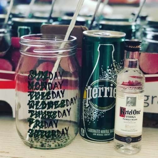 Mason Jar Day red