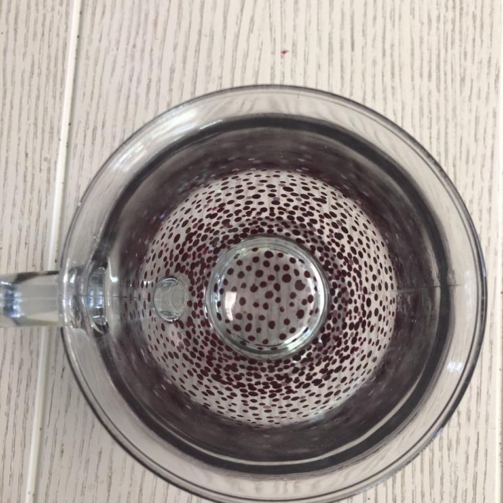 Clear Mug Heavy Standard Confetti Red