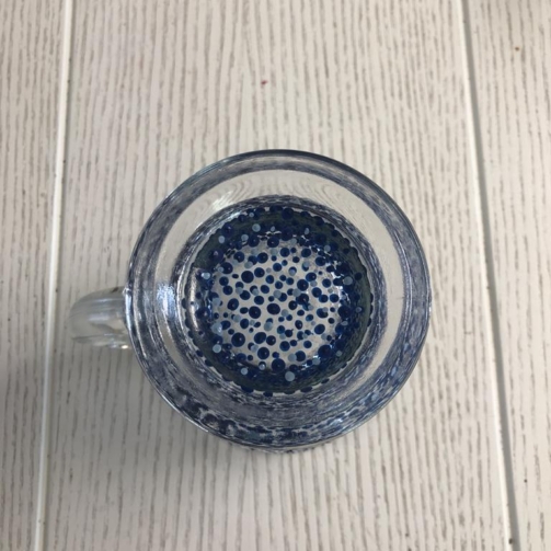 Clear Mug Heavy Standard confetti navy blue