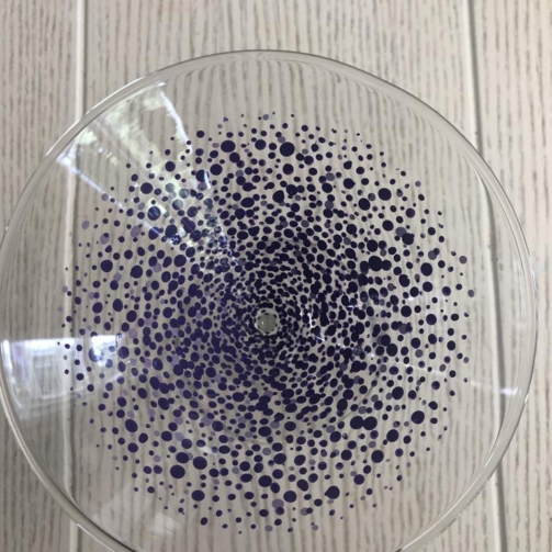 Martini Glass Standard confetti purple
