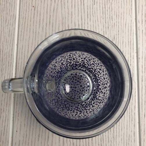 Clear Mug Heavy Standard confetti purple