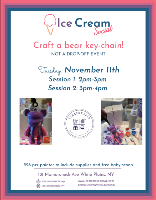 Drip Painting - Kids Painting Session at Ice Cream Social (3:00 pm Session)